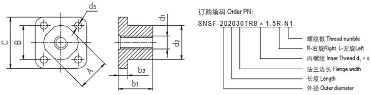 SNSF法蘭螺母